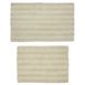 Cannon Cotton Striped Reversible Soft-Touch Bath Rug 2 piece set, Front