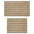 Cannon Cotton Striped Reversible Soft-Touch Bath Rug 2 piece set, Front