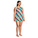 Women's Plus Size Chlorine Resistant High Neck Swim Dress One Piece Swimsuit Adjustable Straps, alternative image