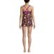 Women's Chlorine Resistant High Neck Swim Dress One Piece Swimsuit, Back