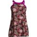 Women's Chlorine Resistant High Neck Swim Dress One Piece Swimsuit, Front