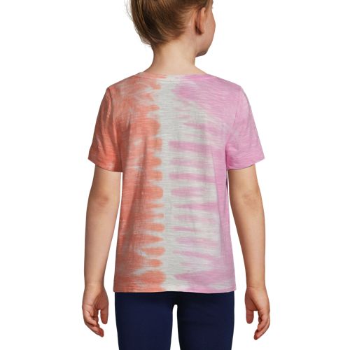 T-Shirt mit Knotensaum und Brusttasche für Mädchen | Lands' End