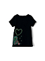 T-Shirt Graphique en Coton Ourlet Tulipe à Manches Courtes, Fille image number 2