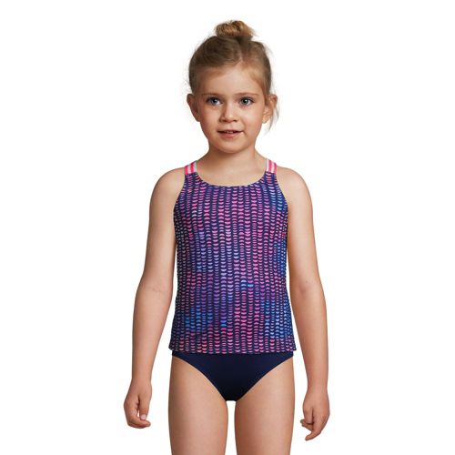 Women's D-Cup Chlorine Resistant Sweetheart V-neck Tankini Top