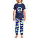 Kids Short Sleeve Top and Jogger Bottom Pajama Set, alternative image