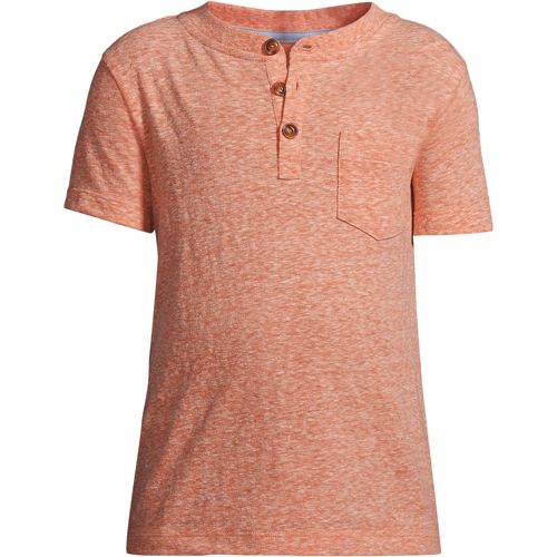 Boys' Slub Jersey Henley Tshirt Lands' End