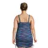 Women's Plus Size Chlorine Resistant Adjustable Swim Dress One Piece Swimsuit Adjustable Straps, Back