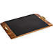 Picnic Time Covina Acacia and Slate Serving Tray, Front