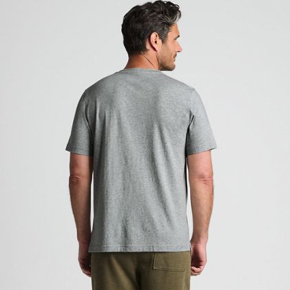 Men's Short Sleeve Cotton Supima Jersey Henley - image 1