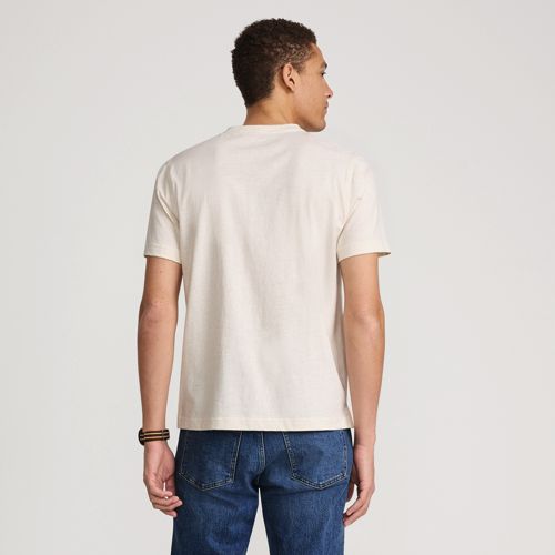 Men's Short Sleeve Cotton Supima Jersey Henley, Back
