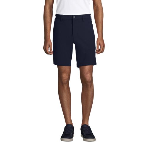 Short Chino Performance en Maille Polyester, Homme