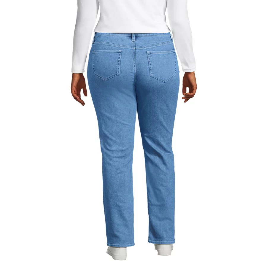 Women's Mid Rise Straight Leg Jeans