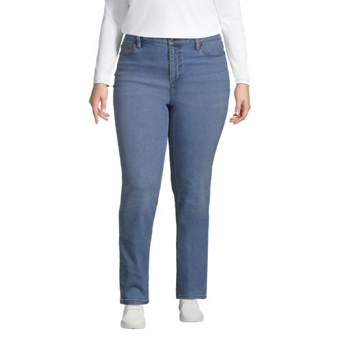 Women's Mid Rise Straight Leg Jeans - image 2
