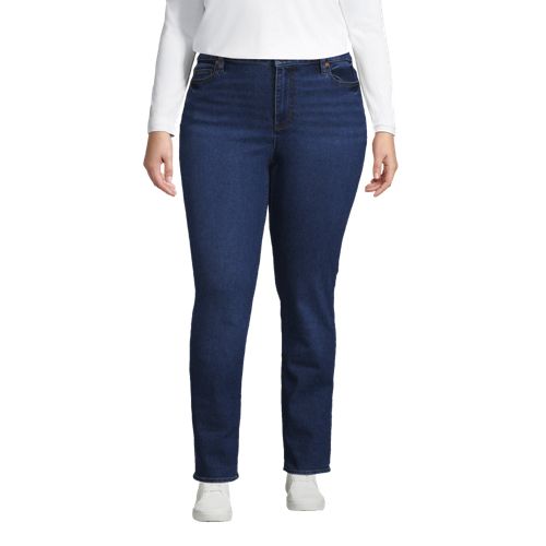 Women's Mid Rise Straight Leg Jeans - image 2