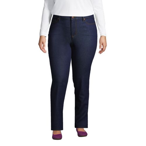 Straight Fit Recycled Denim Jeans Mid Waist für Damen