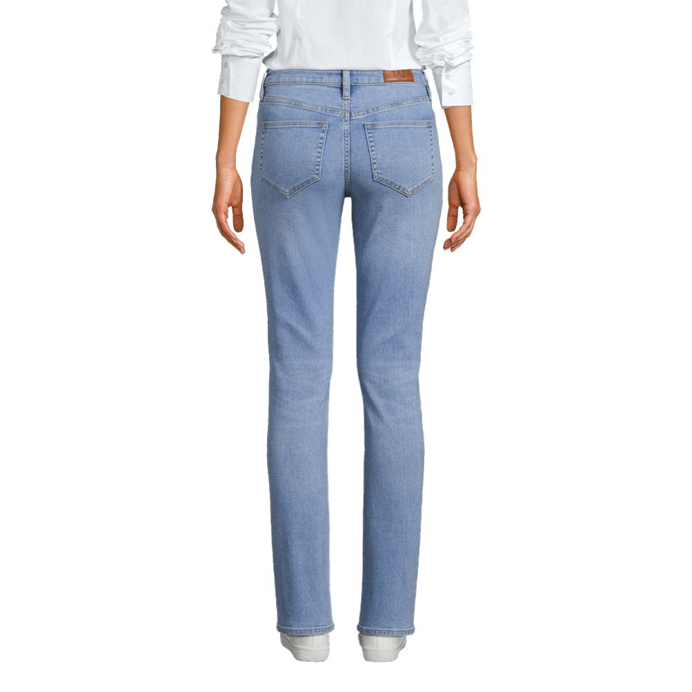 Women's Recover Mid Rise Straight Leg Blue Jeans