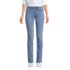 Women's Recover Mid Rise Straight Leg Blue Jeans, Front