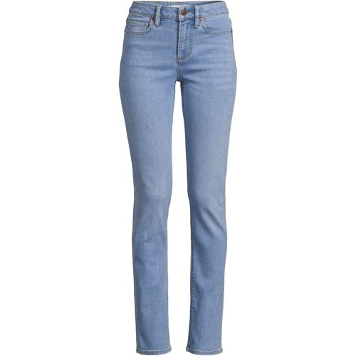 Women's Mid Rise Straight Leg Jeans - image 1