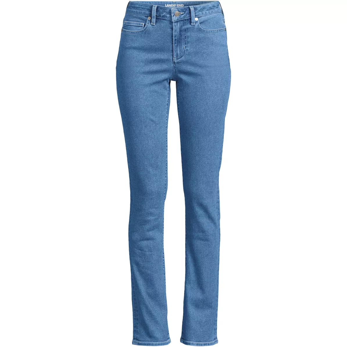Women's Recover Mid Rise Straight Leg Blue Jeans
