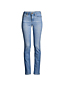Women's Petite Recycled Denim Mid Rise Straight Leg Blue Jeans