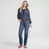 Women's Recover Mid Rise Straight Leg Blue Jeans, alternative image