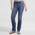 Women's Recover Mid Rise Straight Leg Blue Jeans, Front