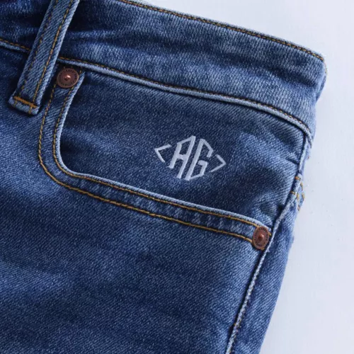 Women's Recover Mid Rise Straight Leg Blue Jeans, alternative image