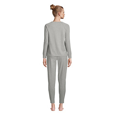 Pyjama-Set aus aufgebürstetem Stretch-Jersey für Damen in Petite-Größe image number 1
