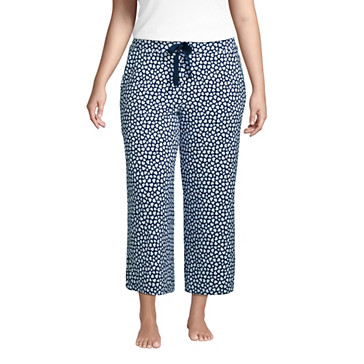 Weite Jersey Pyjama-Hose in 7/8-Länge für Damen in Plus-Größe image number 0