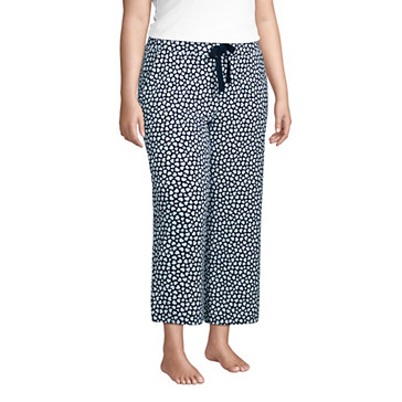 Weite Jersey Pyjama-Hose in 7/8-Länge für Damen in Plus-Größe image number 2