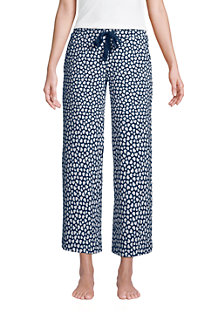 Weite Jersey Pyjama-Hose in 7/8-Länge für Damen