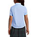 Girls Short Sleeve Peter Pan Collar Broadcloth Shirt, Back