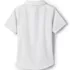 Girls Short Sleeve Peter Pan Collar Broadcloth Shirt, Back