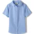 School Uniform Girls Short Sleeve Peter Pan Collar Broadcloth Shirt, Front