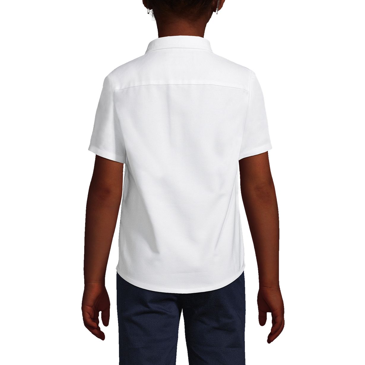 School Uniform Girls Short Sleeve Oxford Dress Shirt