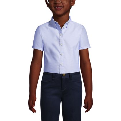 School Uniform Girls Short Sleeve Oxford Dress Shirt - image 2