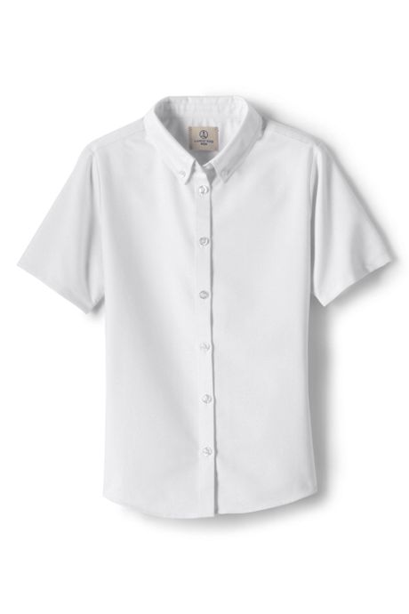 AOLIWEN Girl’s Long Sleeve Ruffle Shirts School Uniform Blouse Slim Fit Shirt
