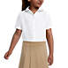 School Uniform Girls Piped Peter Pan Collar Broadcloth Shirt, Front