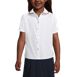 School Uniform Girls Piped Peter Pan Collar Broadcloth Shirt, Front