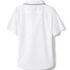 School Uniform Girls Piped Peter Pan Collar Broadcloth Shirt, Back