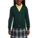 School Uniform Girls Cotton Modal Button Front Cardigan Sweater, Front