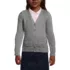 Girls Cotton Modal Button Front Cardigan Sweater, Front