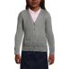 School Uniform Girls Cotton Modal Button Front Cardigan Sweater, Front