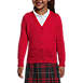 School Uniform Girls Cotton Modal Button Front Cardigan Sweater, Front