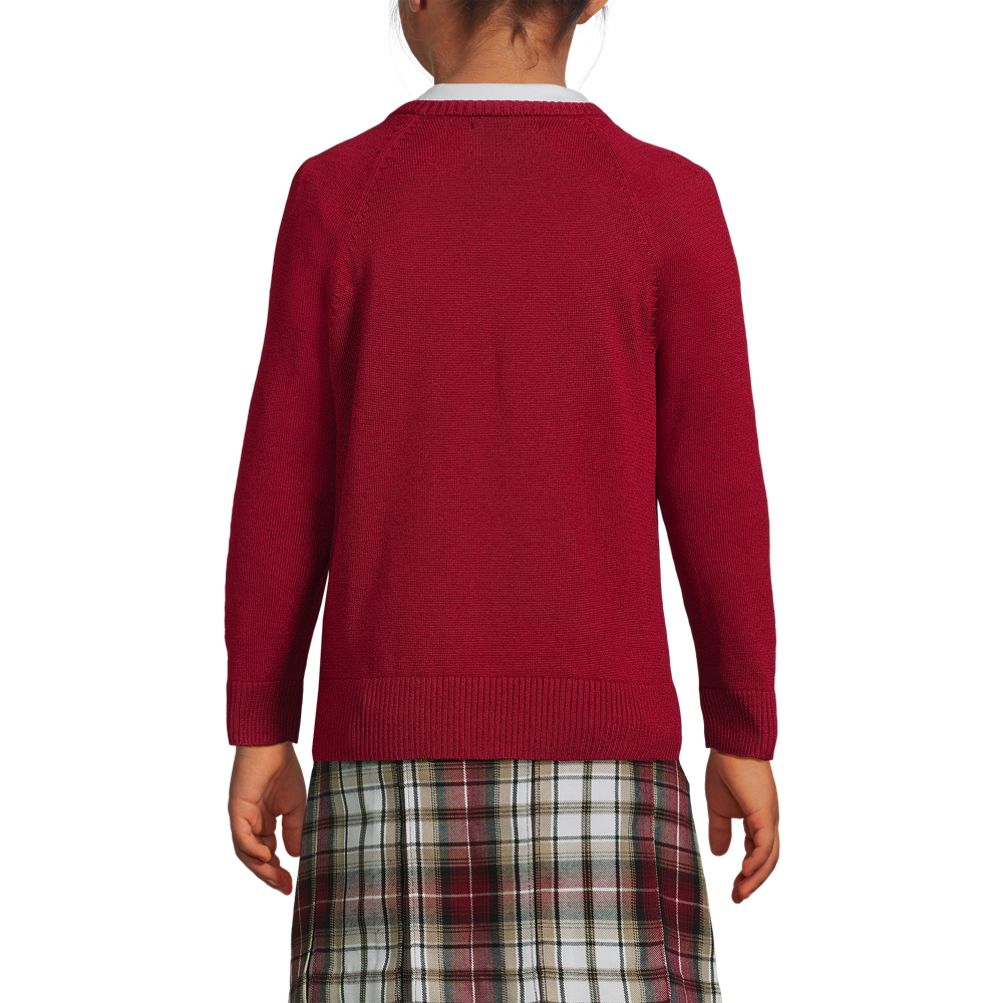 School Uniform Girls Cotton Modal Cardigan Sweater | Lands' End