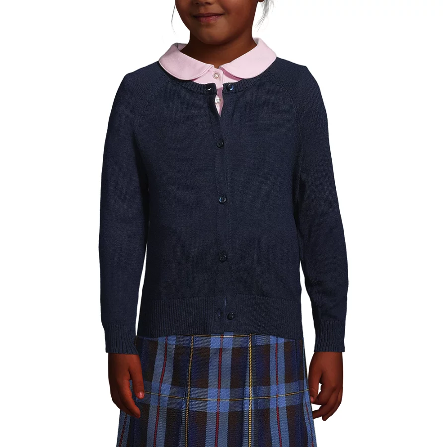 Girls' Cotton Modal Cardigan Sweater view 1