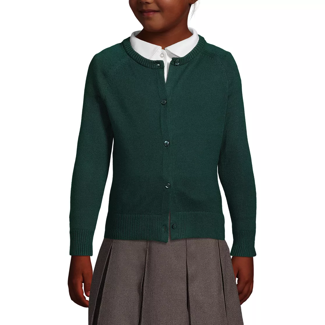 School Uniform Girls Cotton Modal Cardigan Sweater