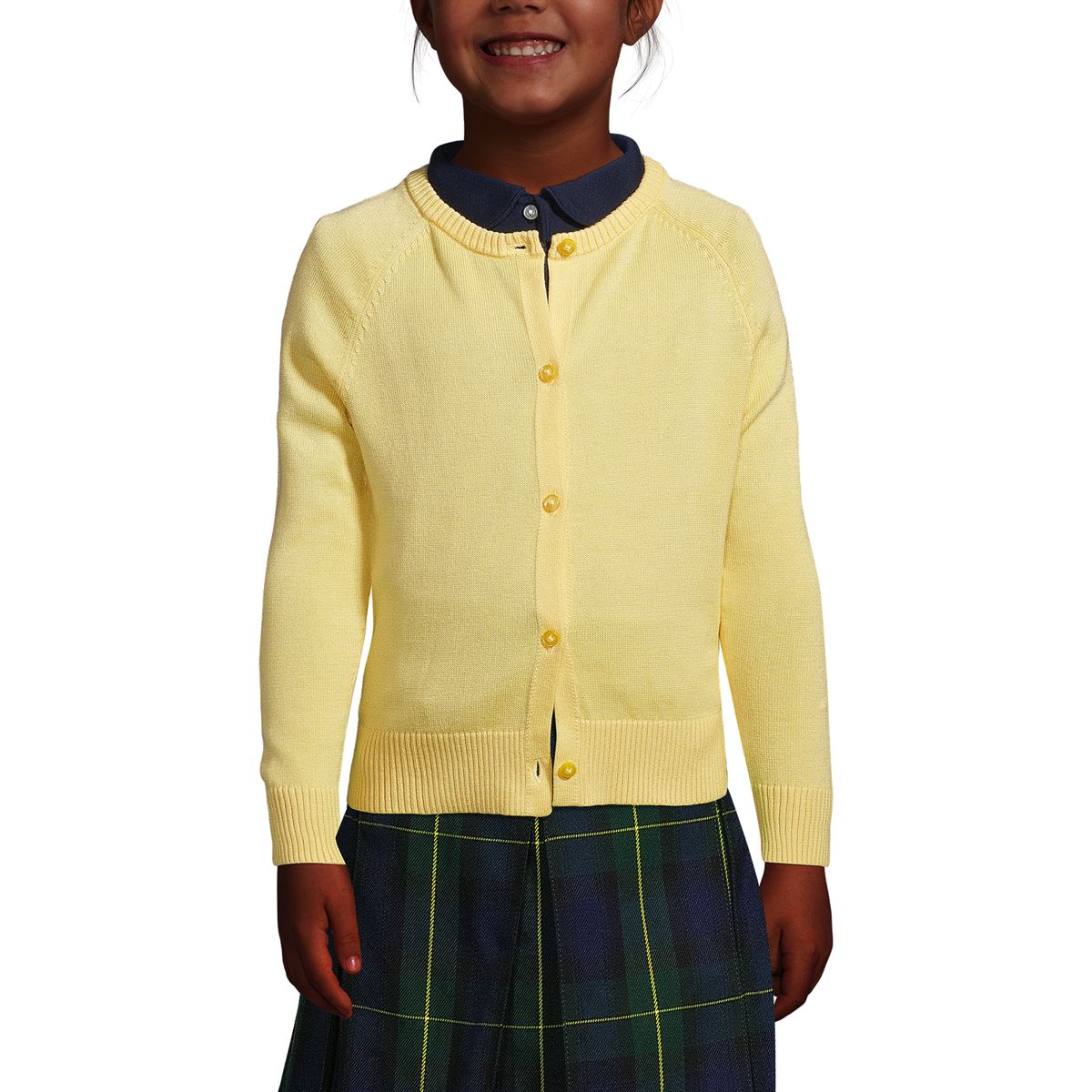 School Uniform Girls Cotton Modal Cardigan Sweater