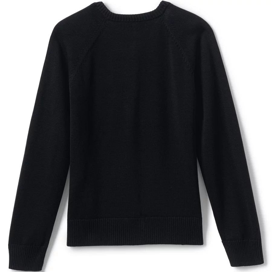 School Uniform Girls' Cotton Modal Cardigan Sweater view 4