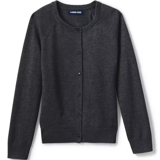 Girls Cotton Modal Cardigan Sweater - primary